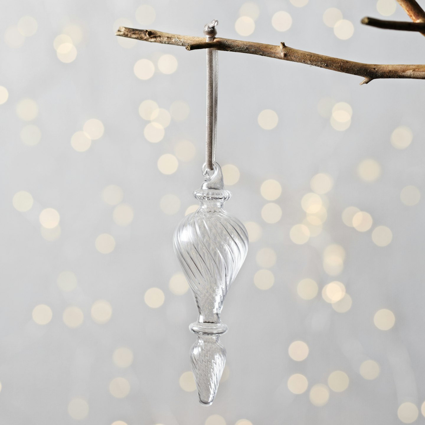 The White Company, Glass Drop Christmas Decoration, £6