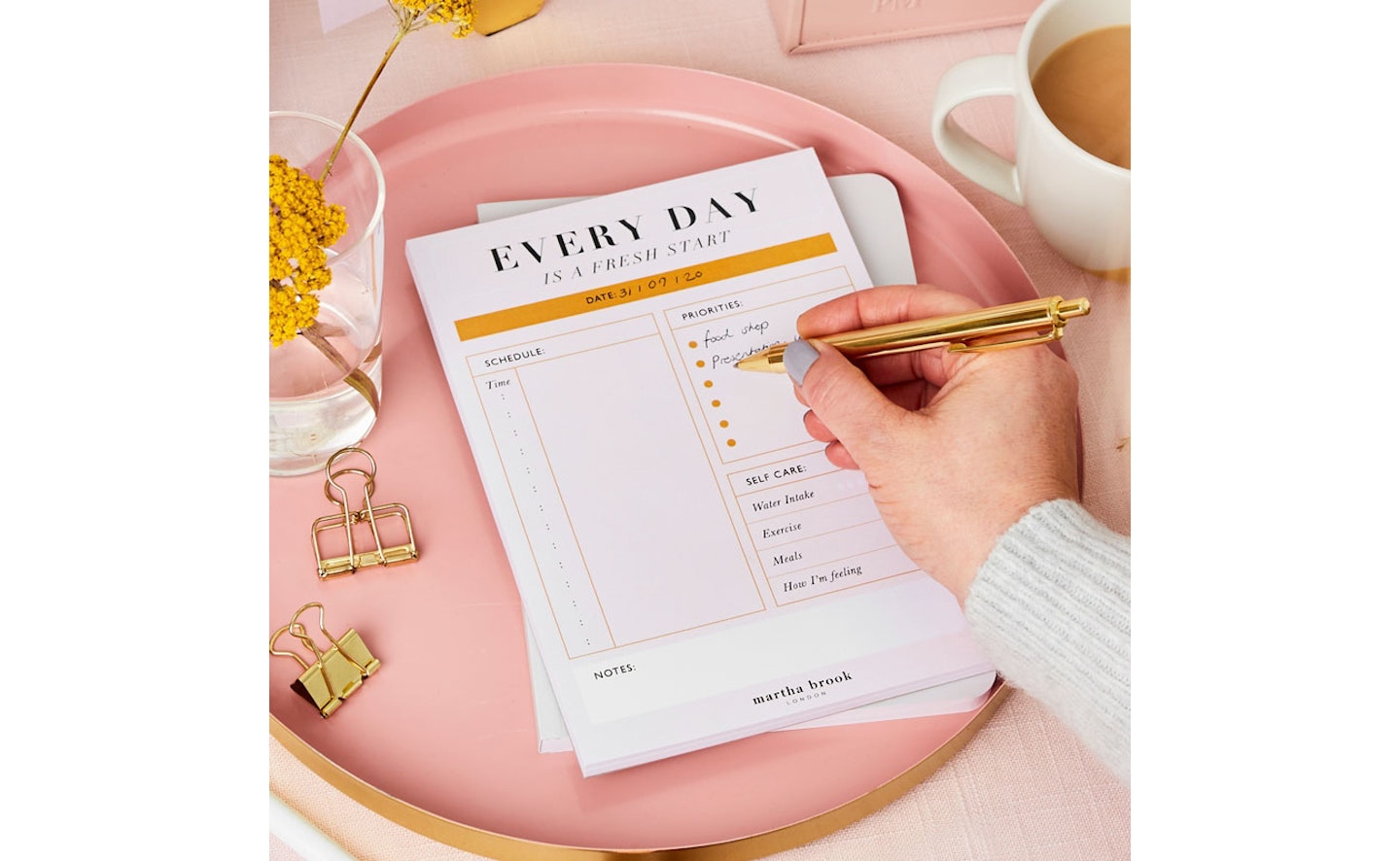 Working From Home Daily Planner Desk Pad