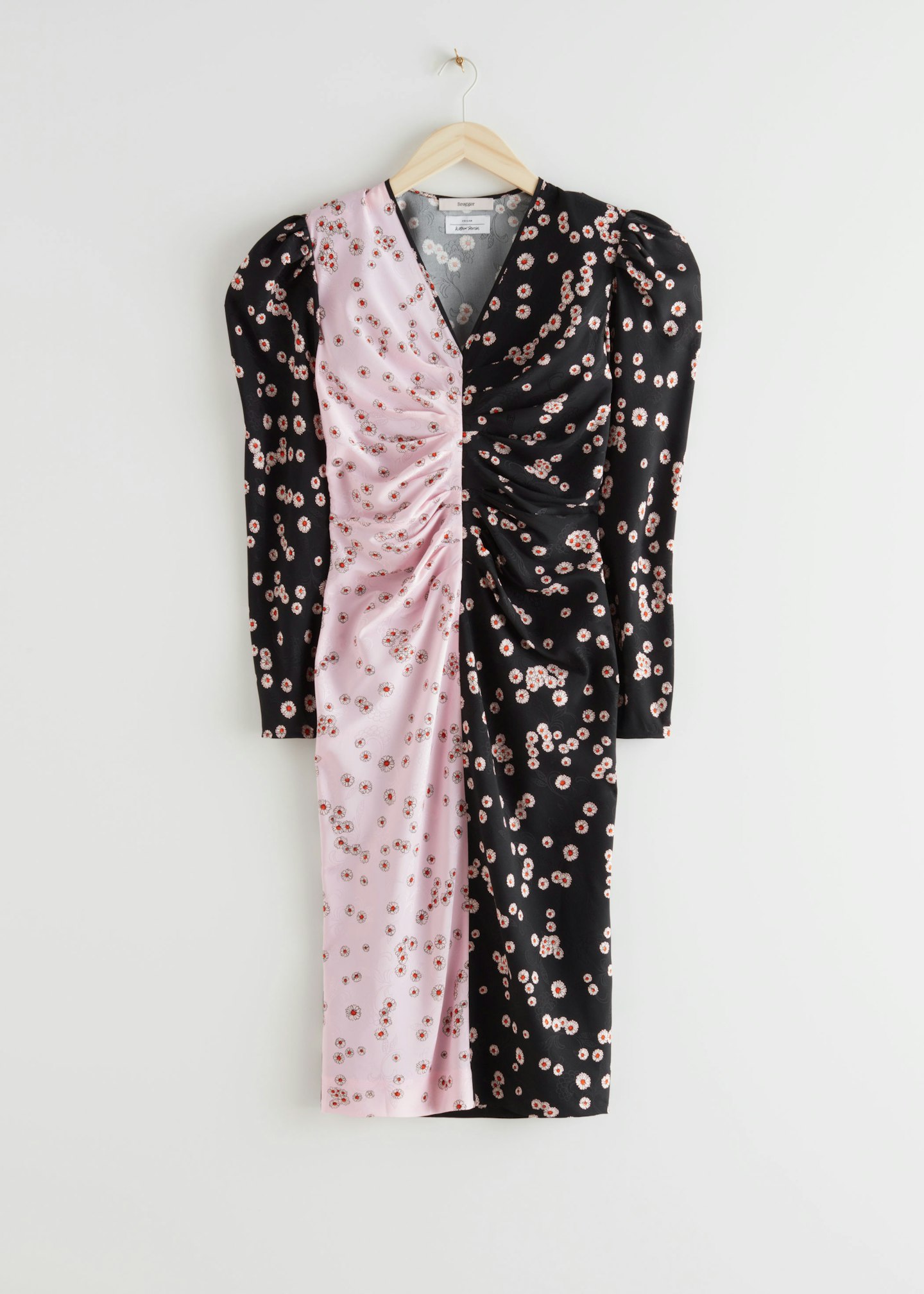 Pleated Silk Midi Dress, £175