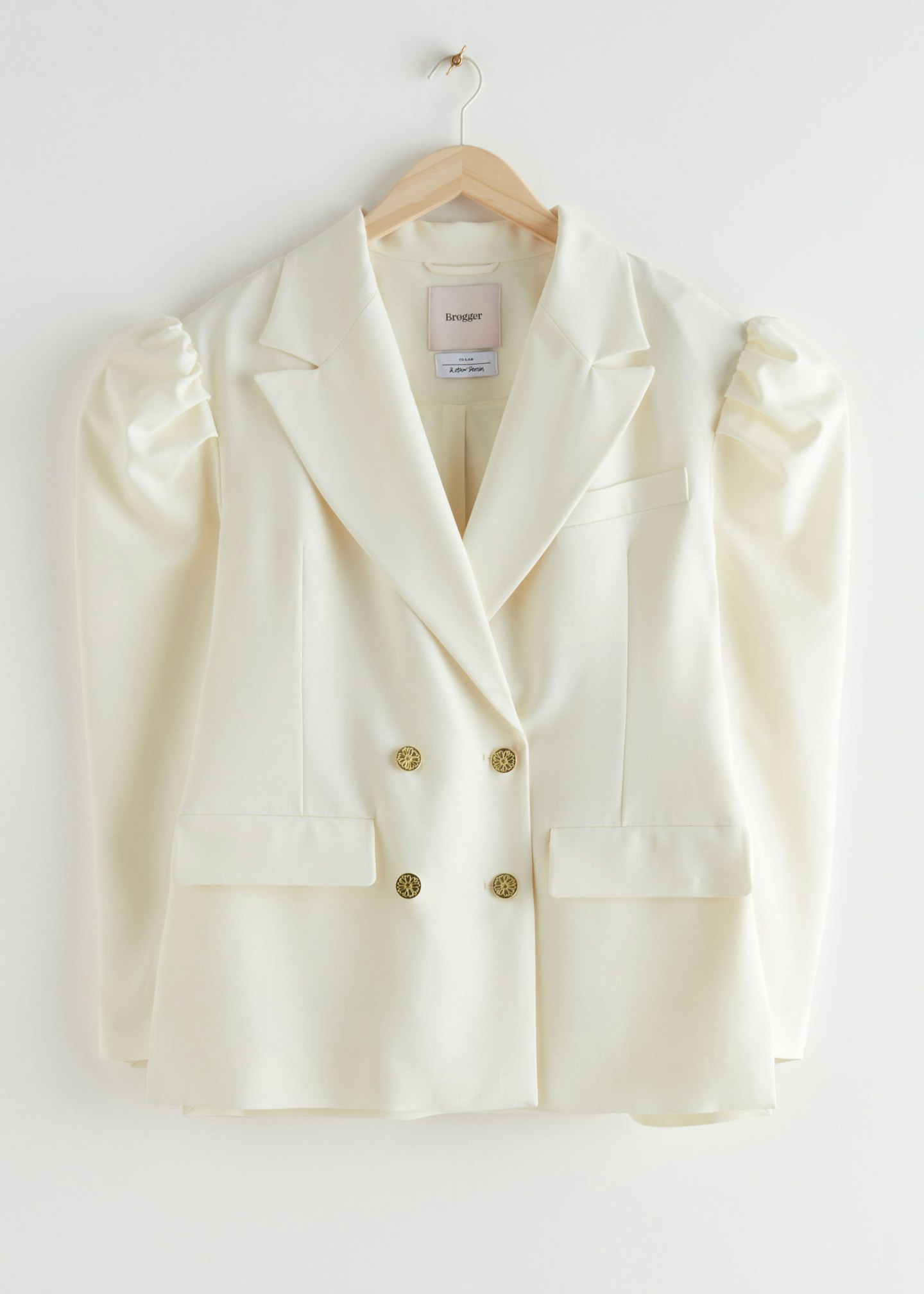Oversized Double Breasted Padded Shoulder Blazer, £175