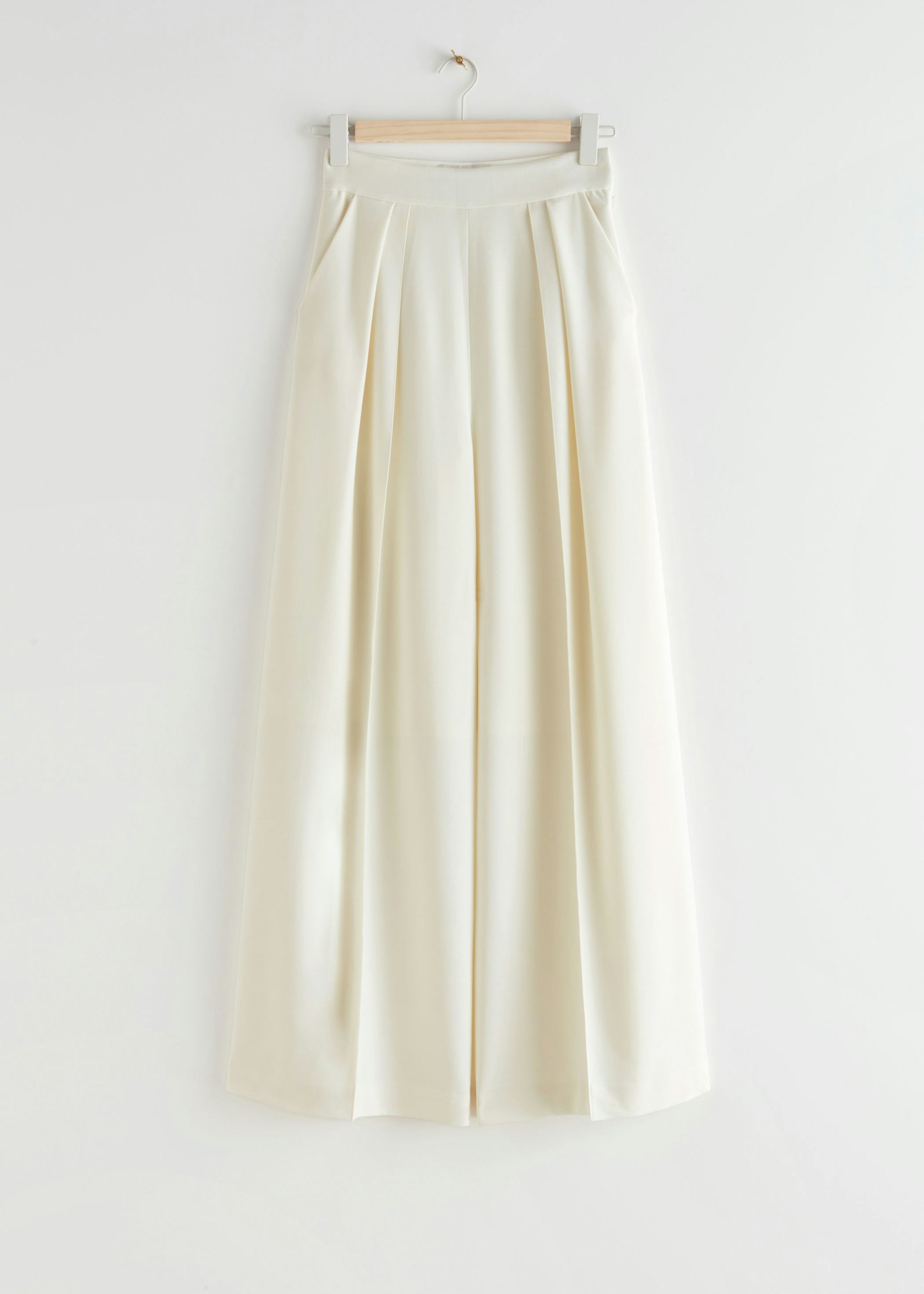 Wide Press Crease Trousers, £95