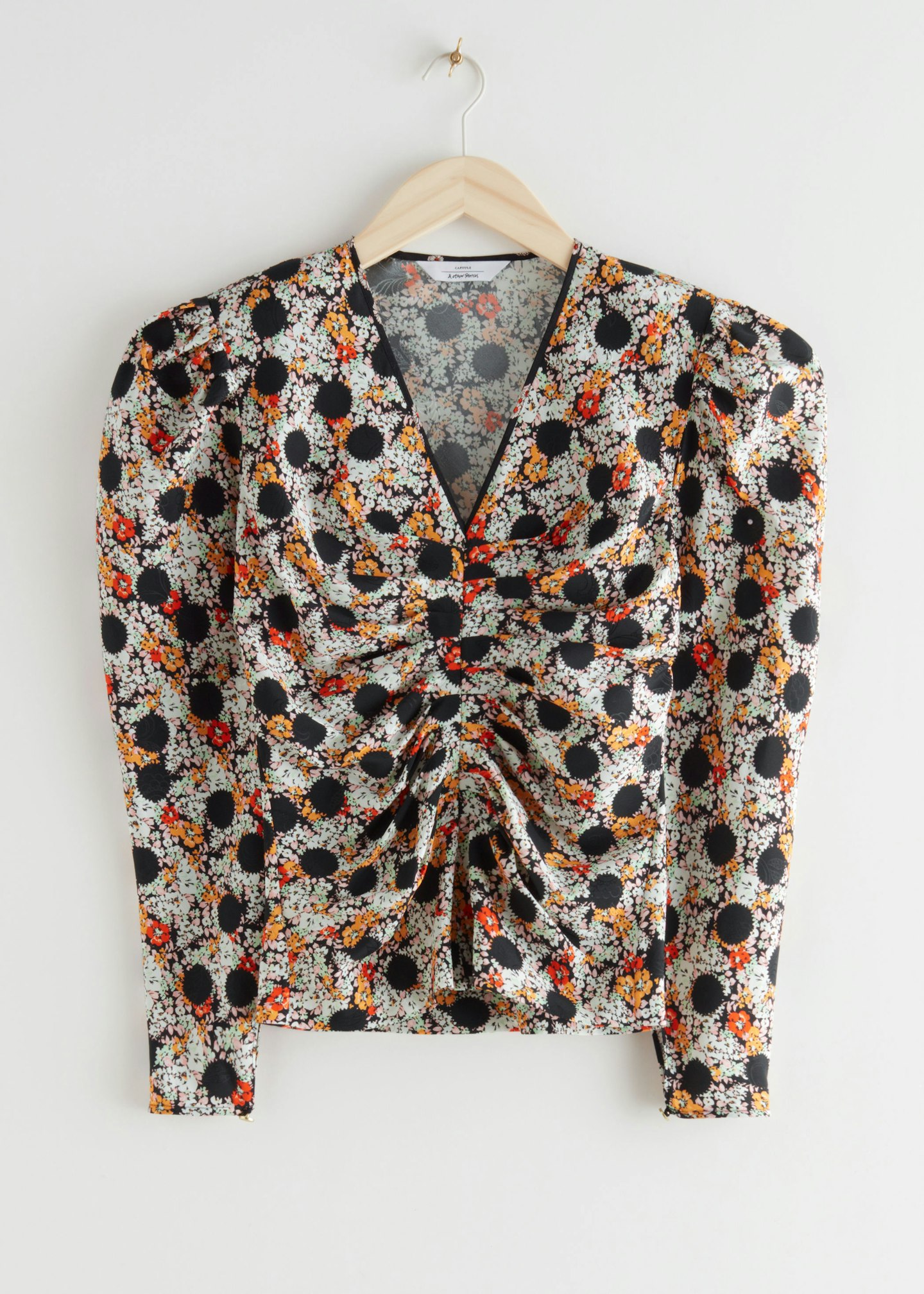 Fitted Pleated Mulberry Silk Top, £120