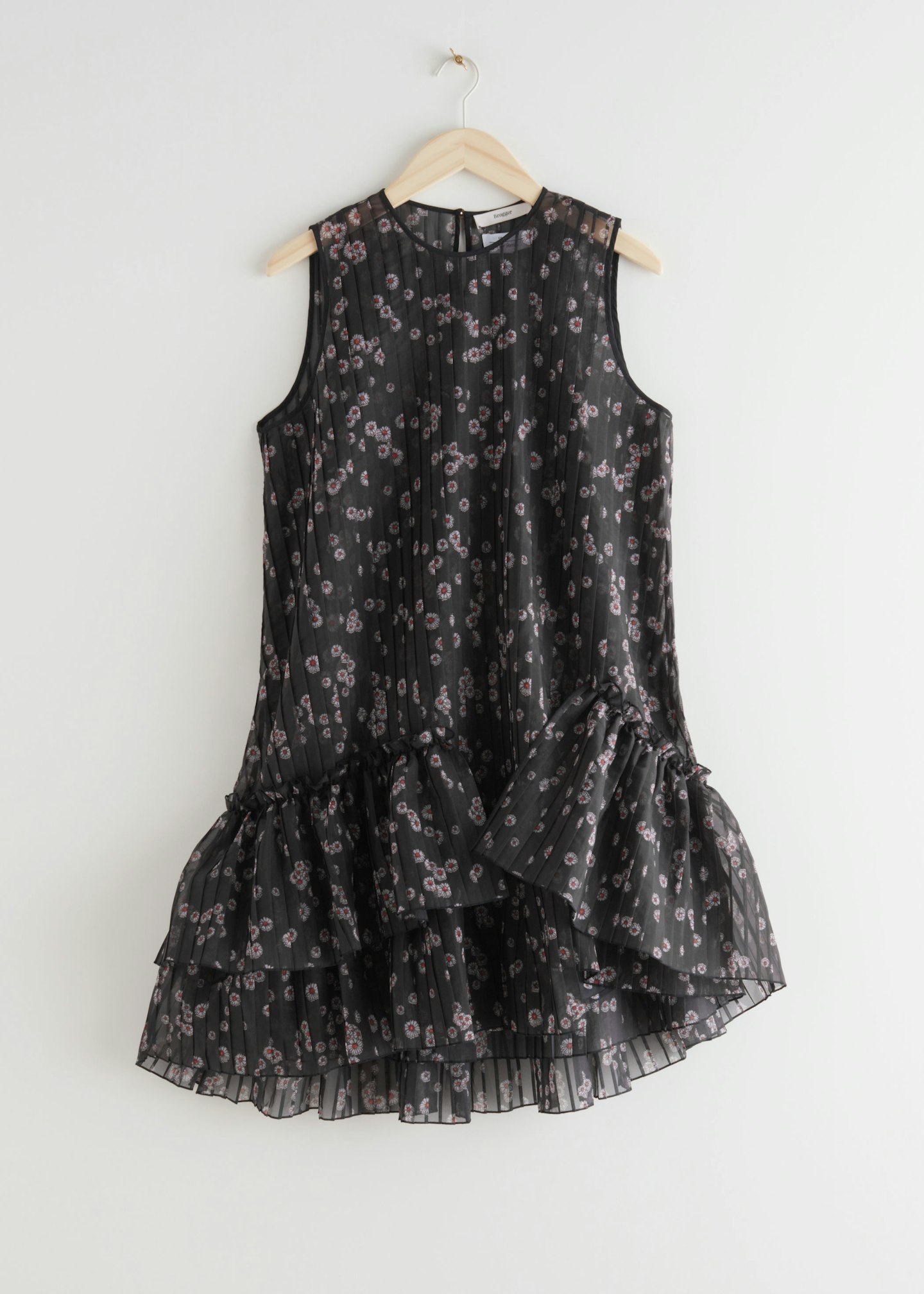 Voluminous Asymmetrical Ruffle Mini Dress, £135