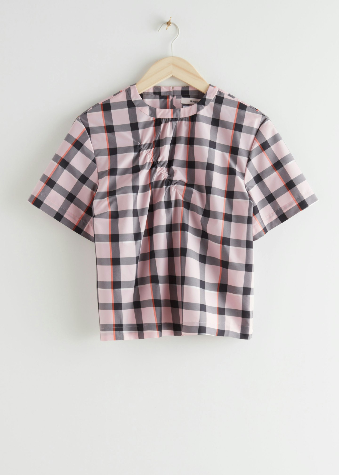Gathered Check Top, £65