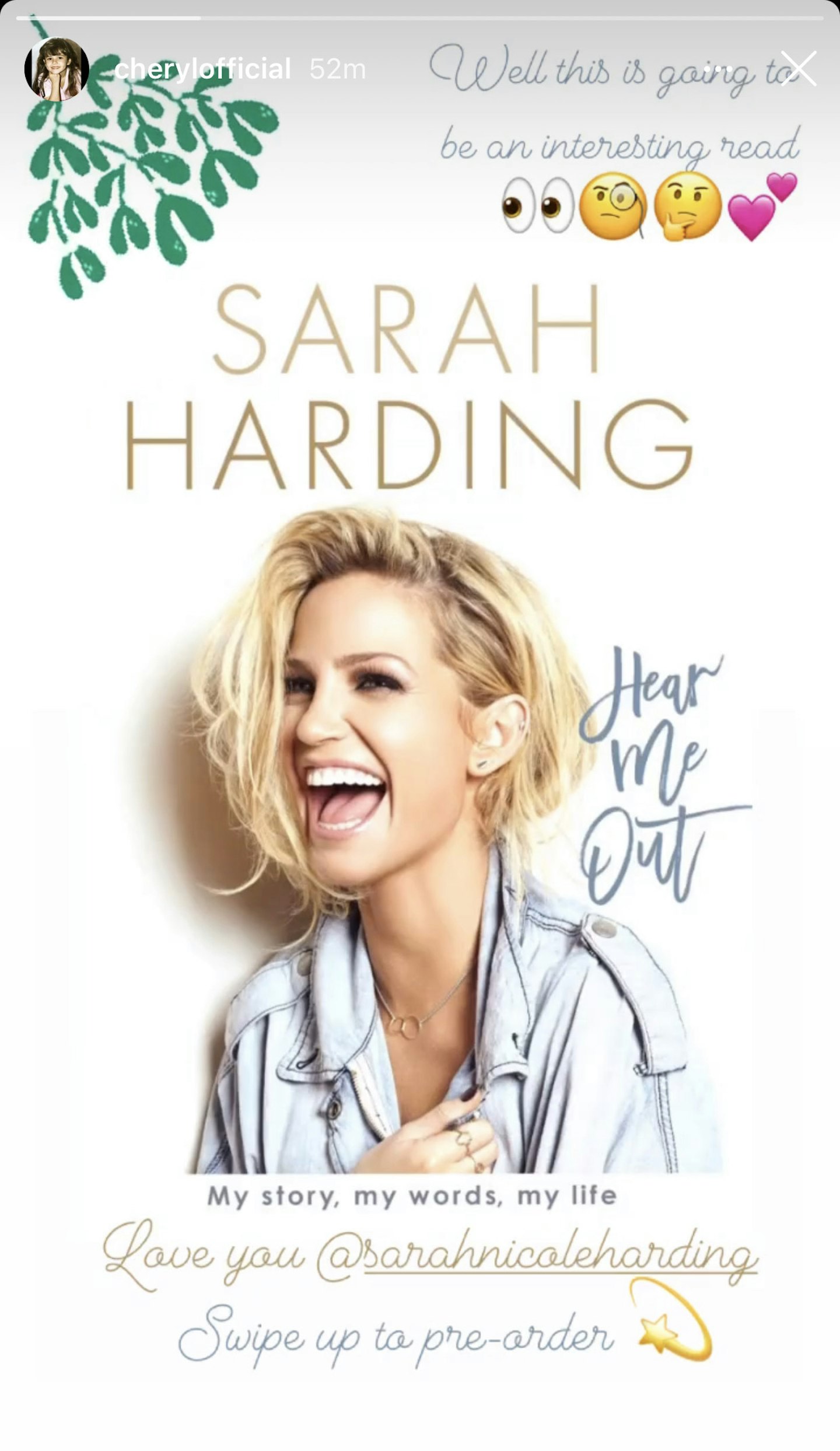 Girls Aloud's Cheryl supports Sarah Harding following cancer battle