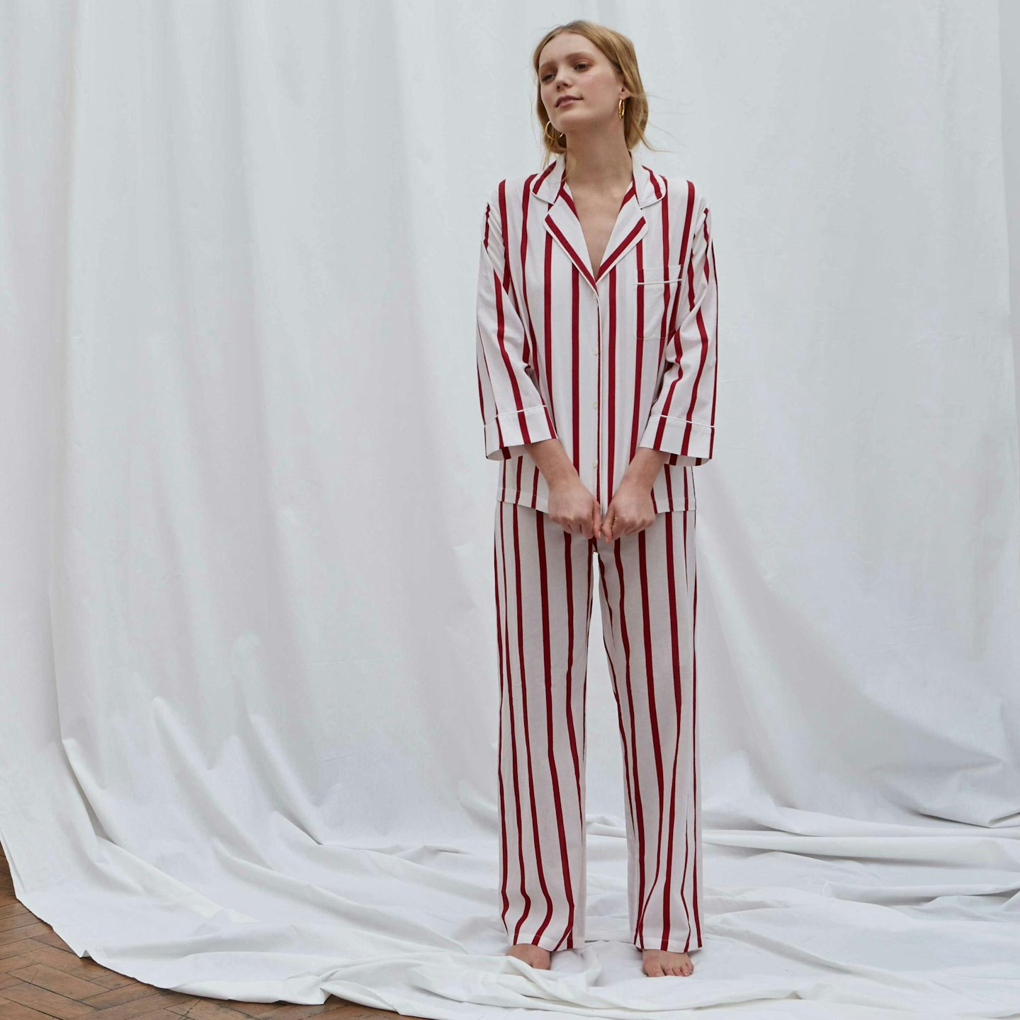 Honna London, Red Stripe Pyjama Set, £120