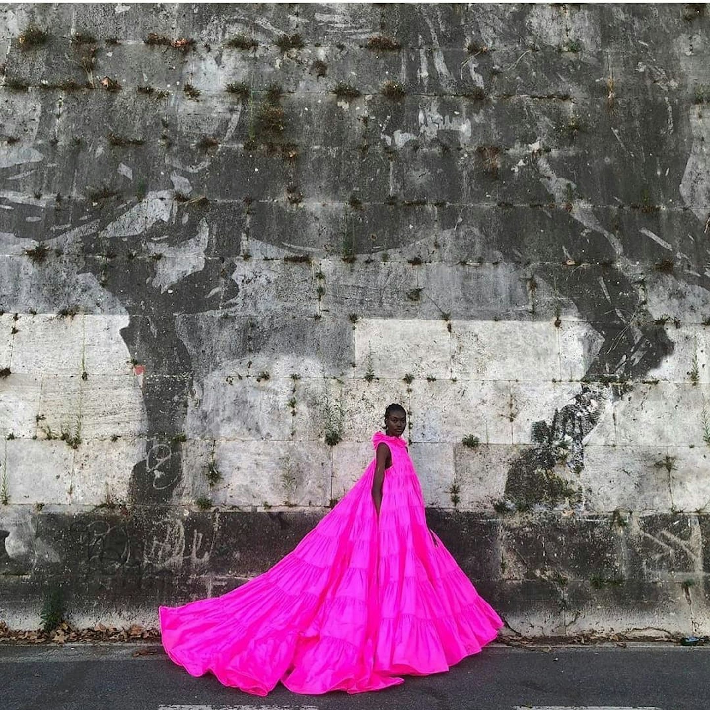 valentino hot pink ball gown