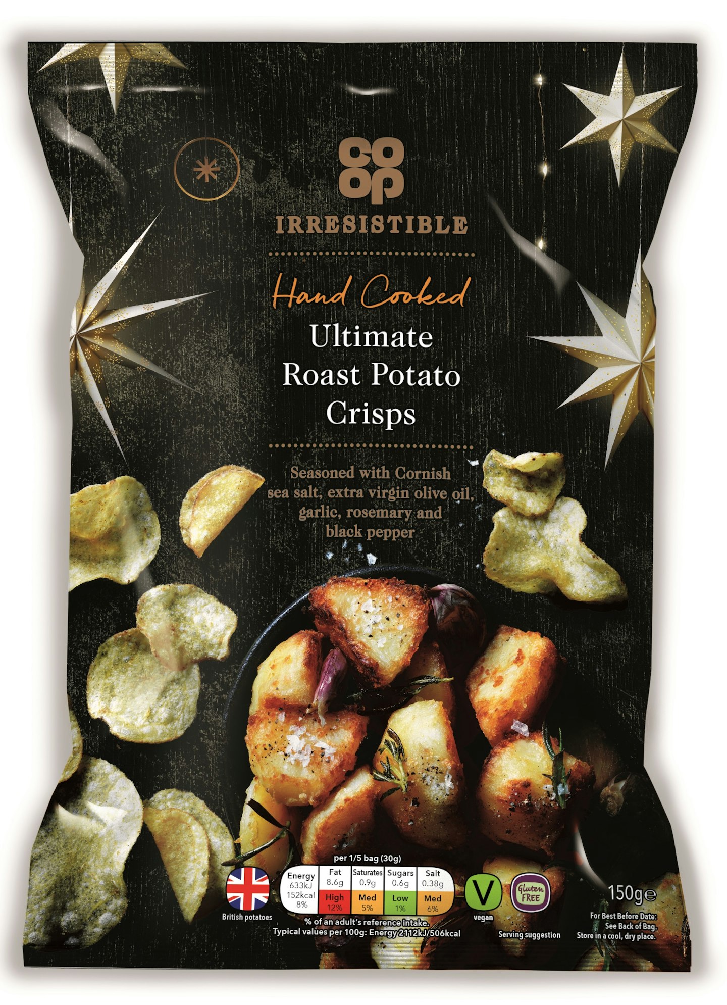Co-op Irresistible Ultimate Roast Potato Hand Cooked Crisps, £1.35