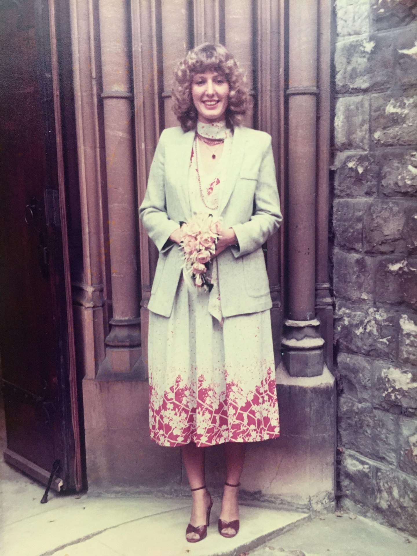 Alice's mum, Jane, in her own wedding outfit in 1978