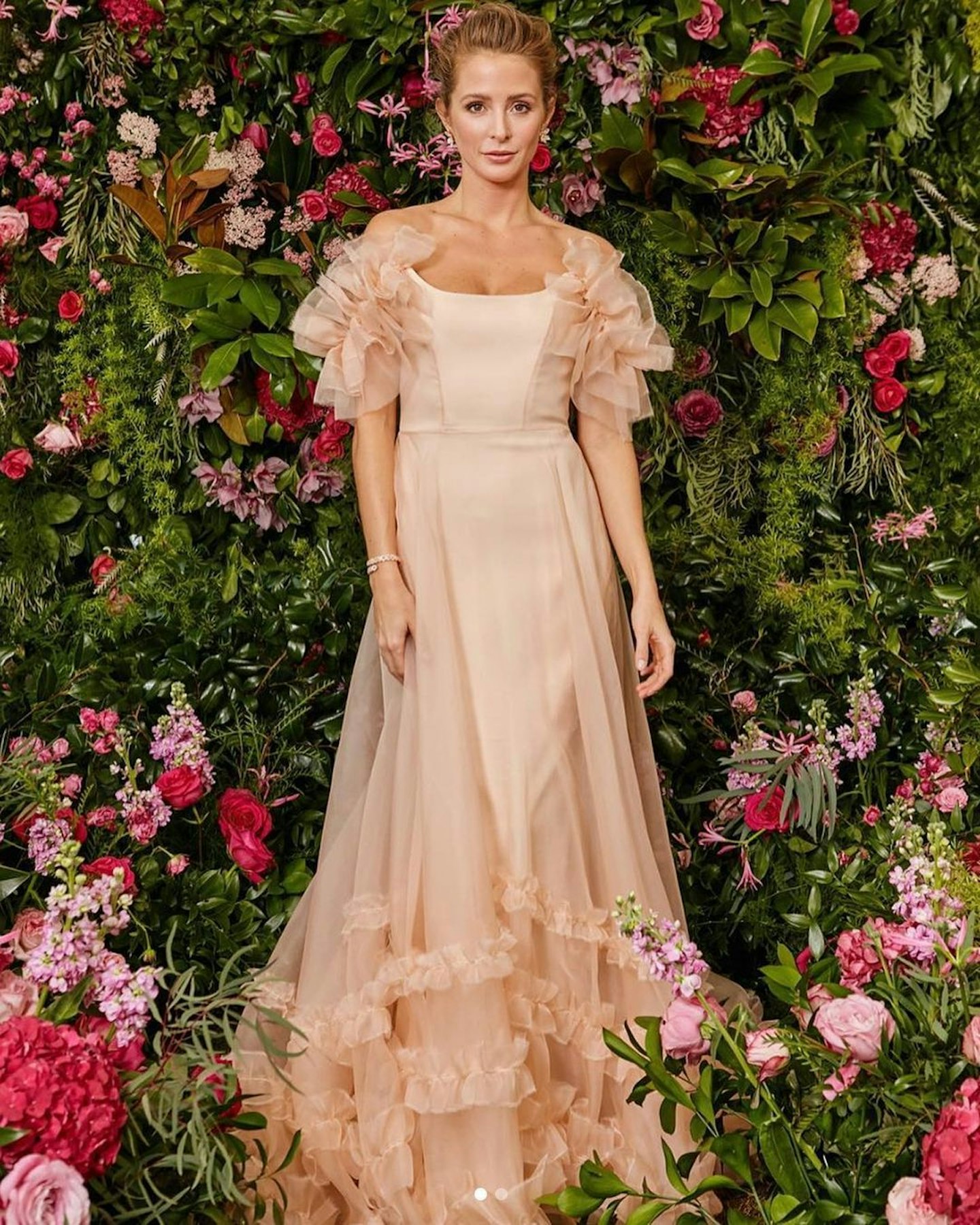 Millie Mackintosh in Halfpenny London's pink Mayfair dress