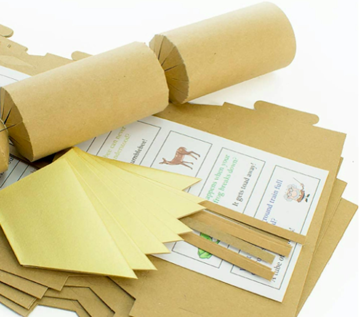 8 Natural Brown Kraft Recycled Make & Fill Your Own Cracker Kit
