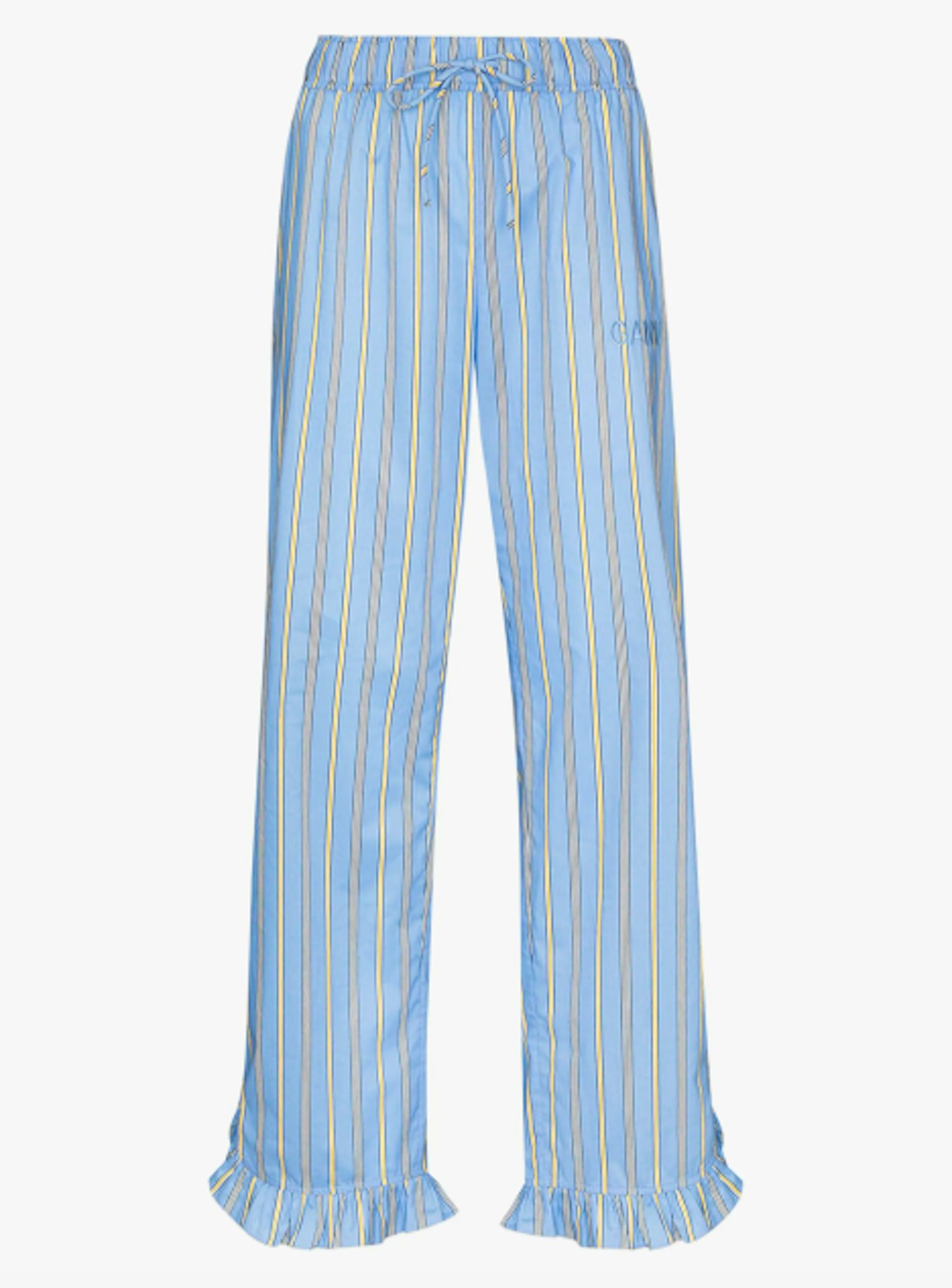 Ganni, Striped Cotton Pyjama Trousers, £115 at Browns