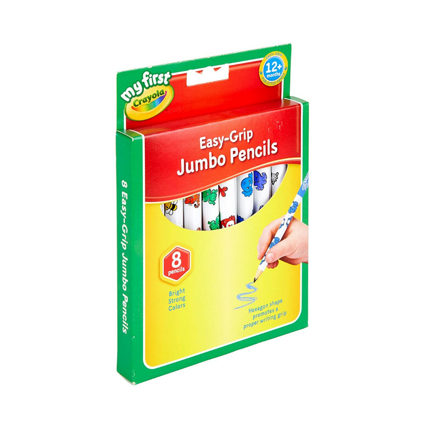 Crayola My First Jumbo Easy Grip Colouring Pencils, Pack of 8