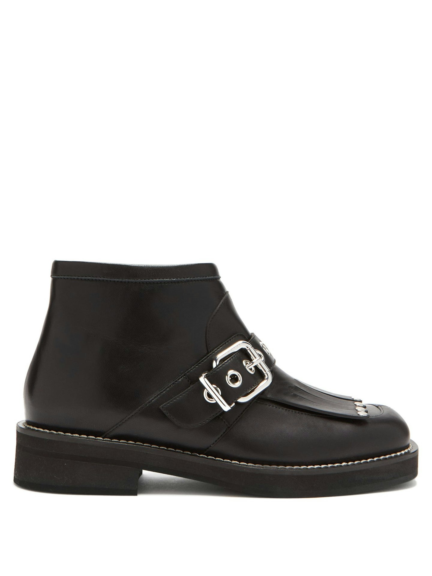 Marni, Fringed Leather Ankle Boots, WAS £830 NOW £498