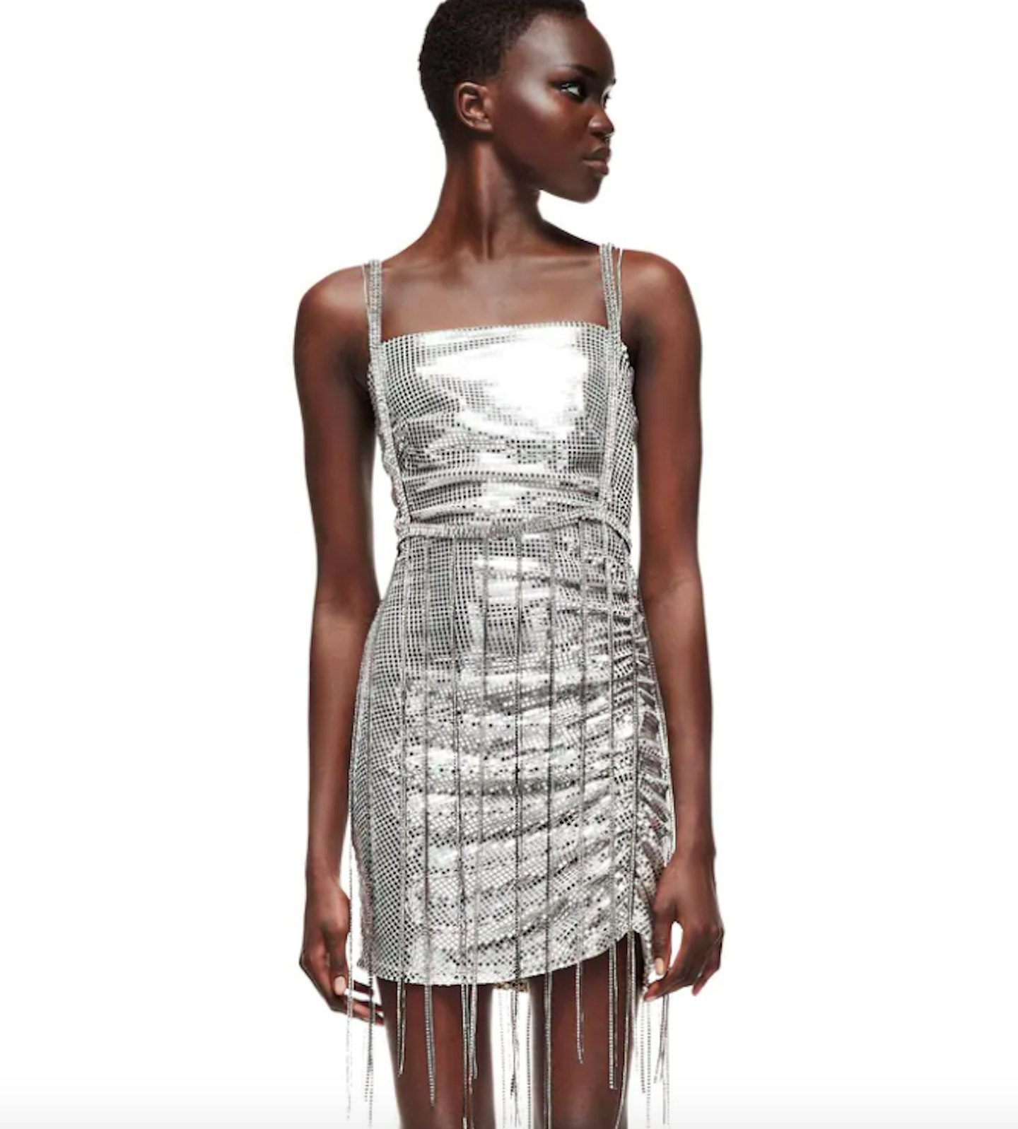 Zara, Sparkly Mini Dress, £29.99
