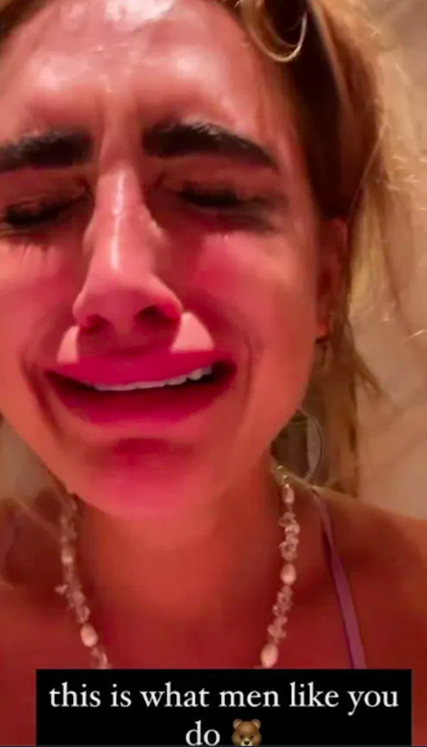 Georgia Harrison crying Stephen Bear Instagram story