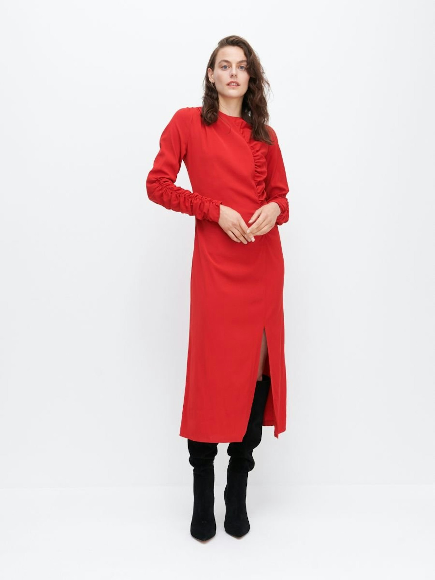 Reserved, Viscose Dress With Gathering, £29.99