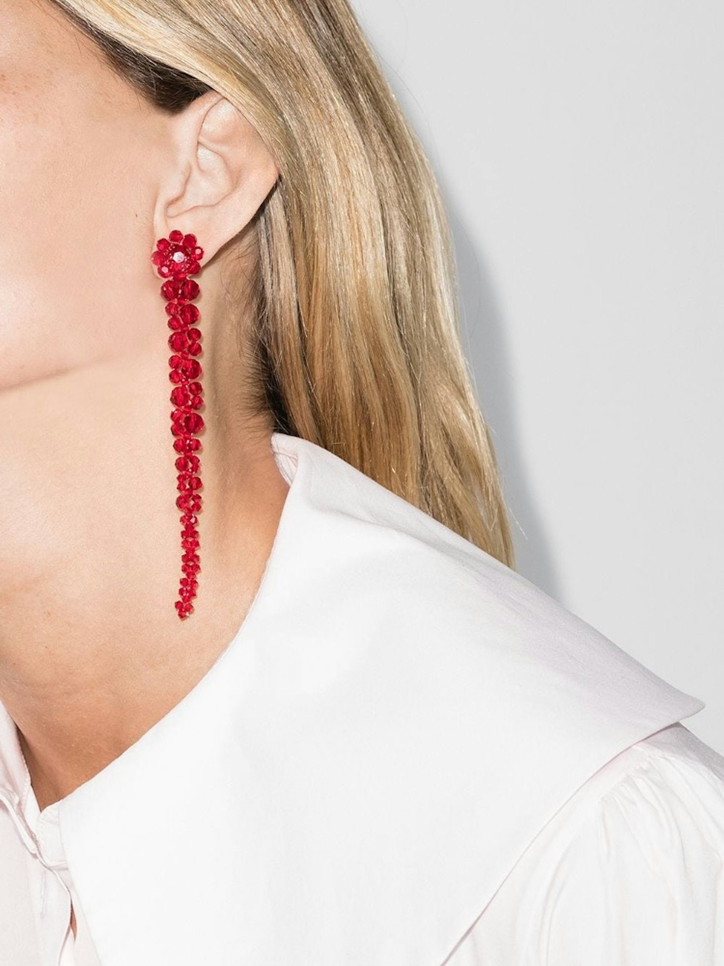Simone Rocha, Drip Crystal Drop Earrings, £195