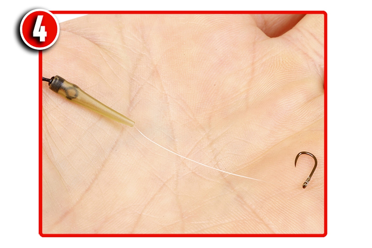 Tie on a Micro Rig Swivel using a twice-through-the-eye four-turn grinner knot