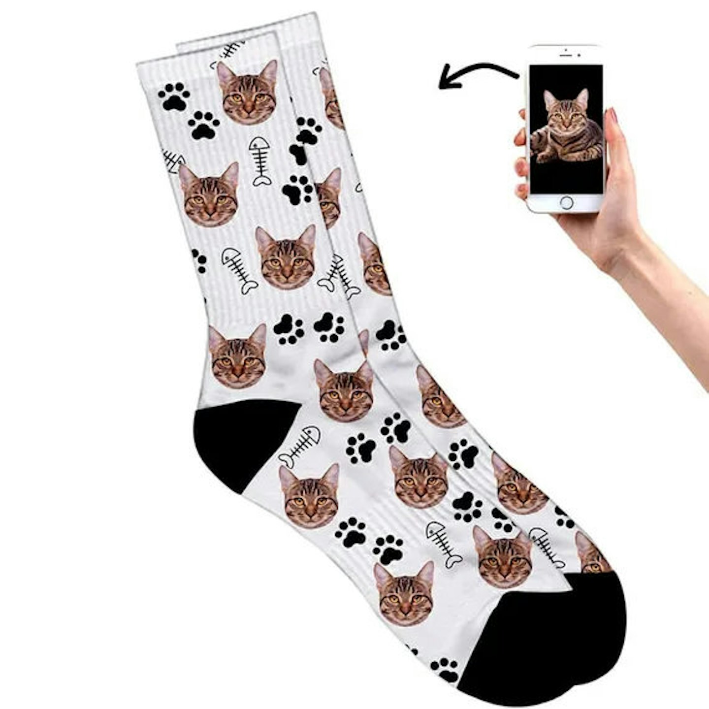 Personalised cat socks