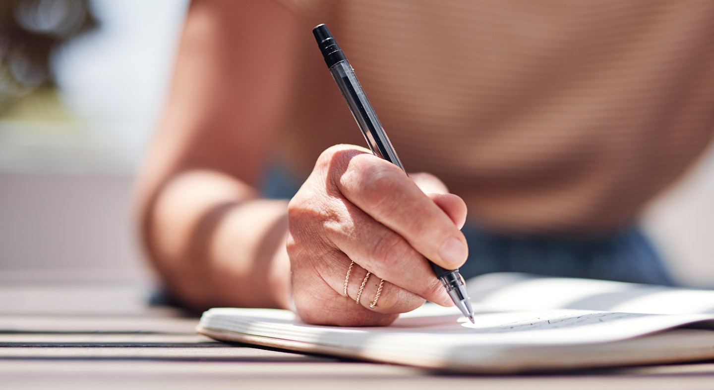 woman writing