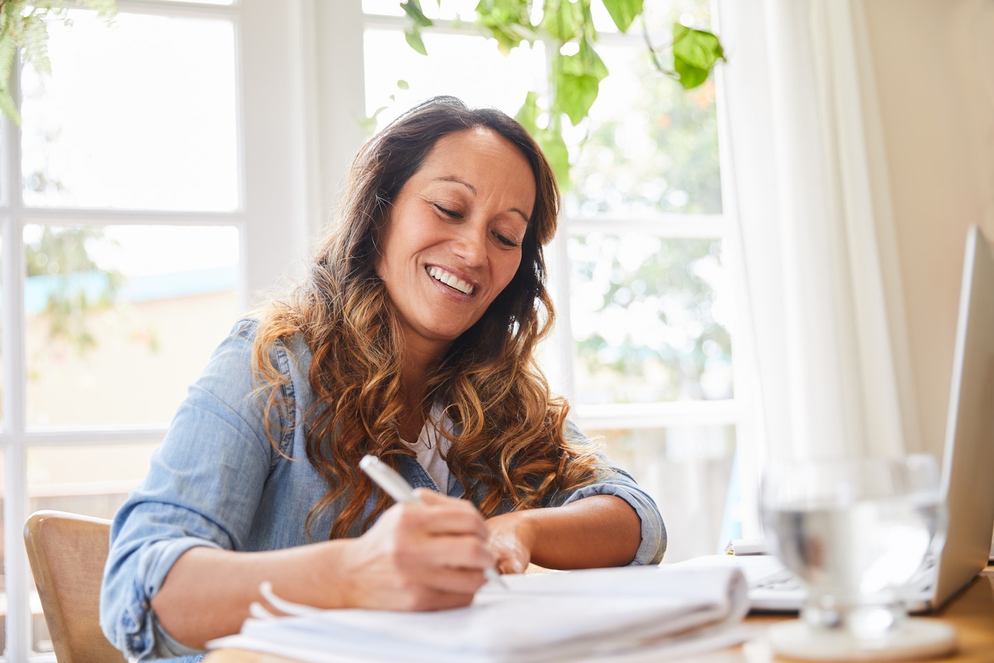 woman writing
