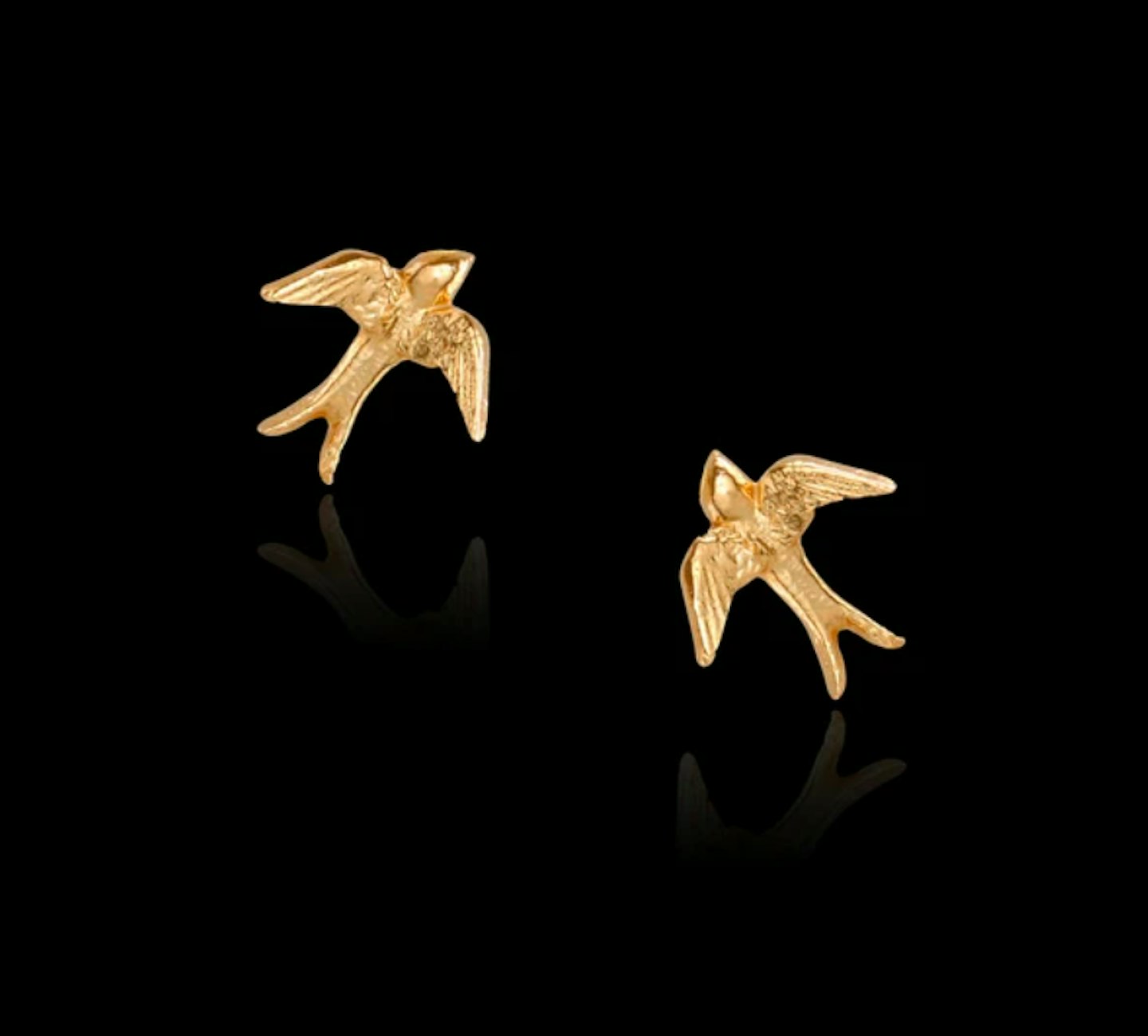 Catherine Zoraida, Gold Swallow Stud Earrings, £120