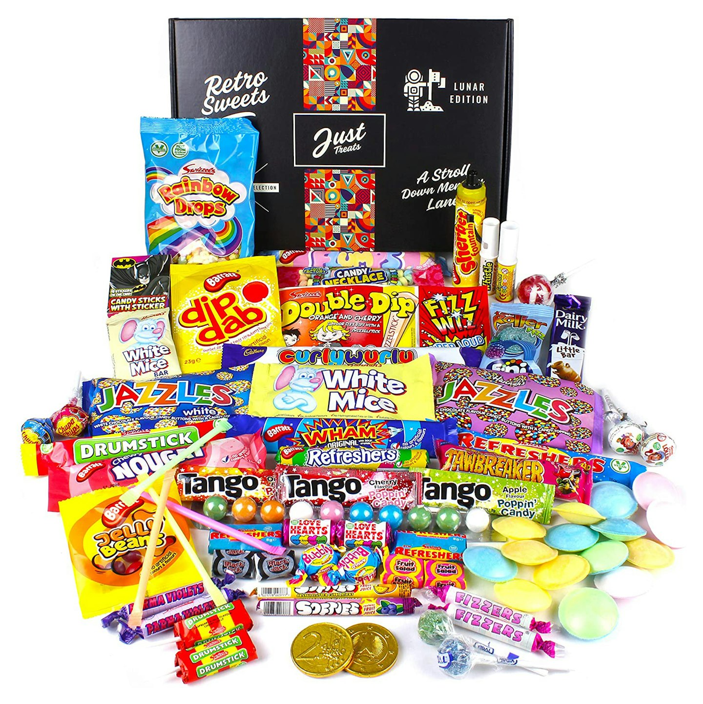 Just Treats Lunar Treasure Gift Retro Sweets Hamper