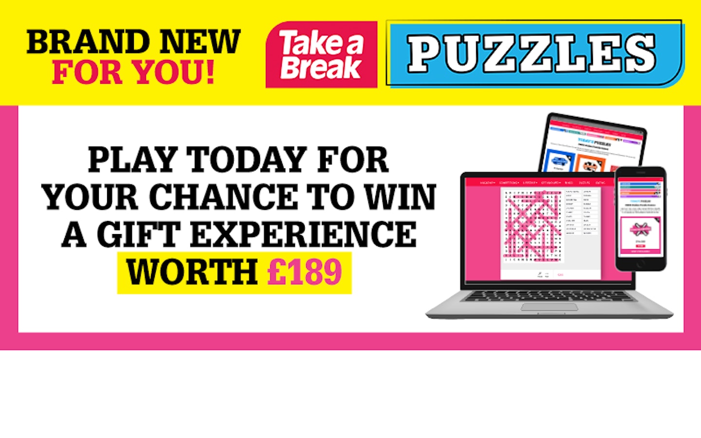 Love Puzzles? Play online now with Take a Break for the chance to win a  Tinggly gift experience!, Magazine