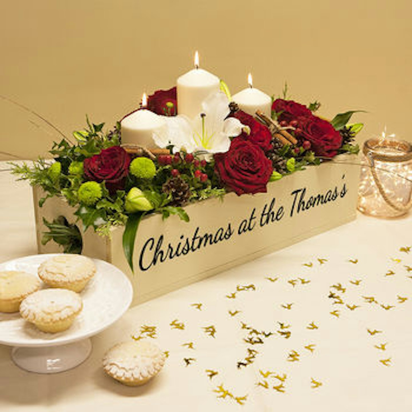 Personalised Christmas Table Centre