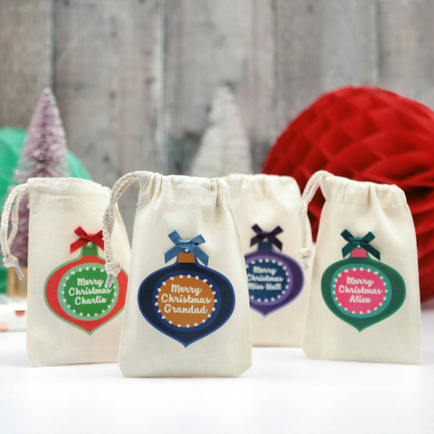 Christmas Personalised Gift Bags