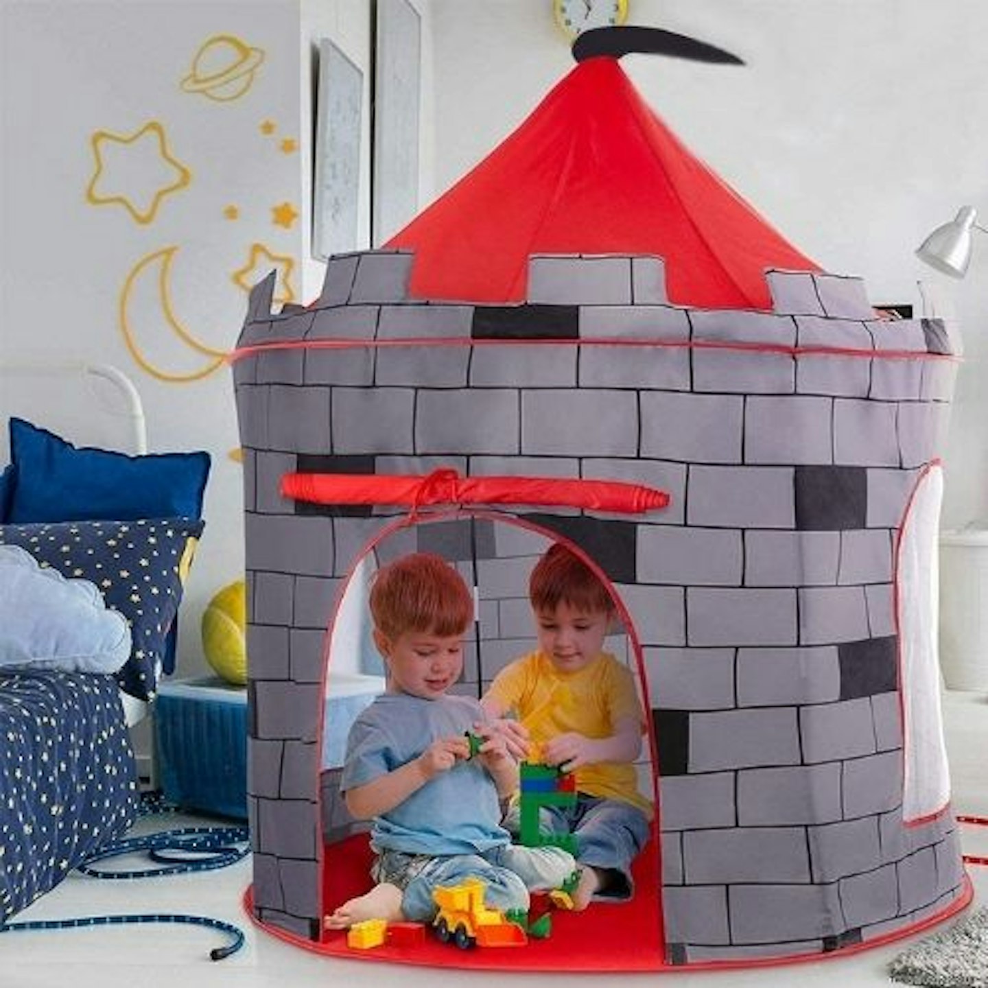 deAO Red Castle Quick Assemble Play Tent