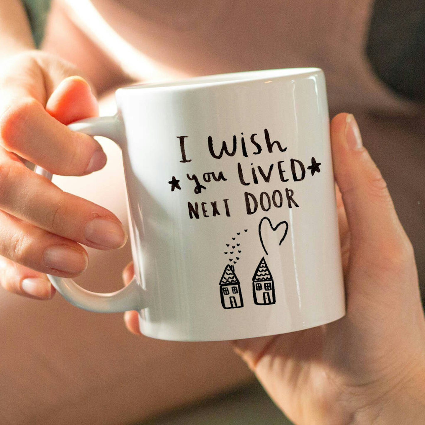 'I Wish You Lived Next Door' Friendship Mug