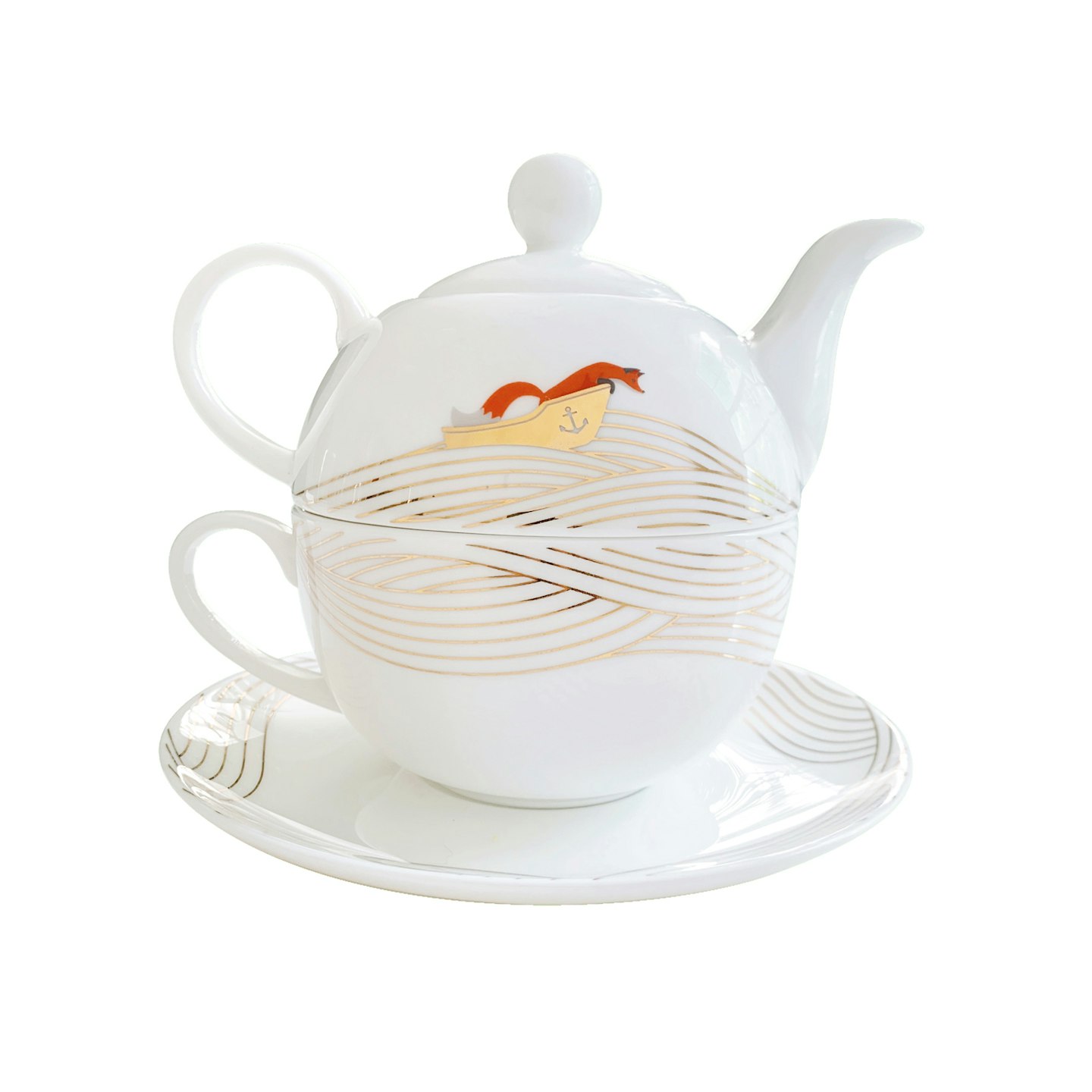 u201cStorm Surgeu201d Tea-for-One Teapot