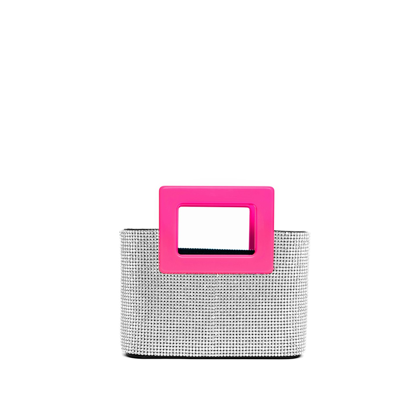 Marina Raphael x Evangelie Smyrniotaki, Evangelie Bag in Fluorescent Pink and Crystal, £860