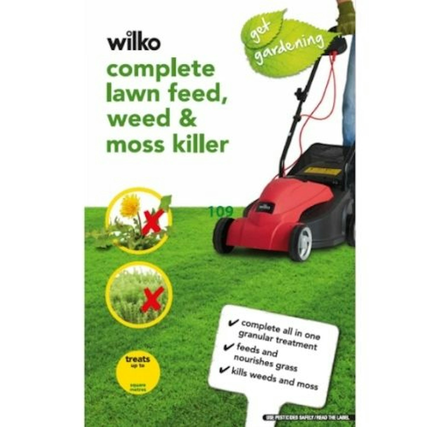 Wilko Lawn Feed, Weed and Moss Killer