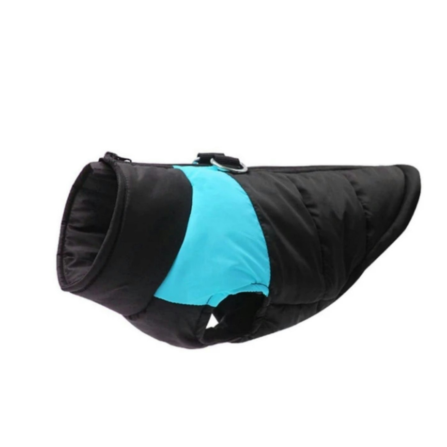 Warm Rainproof dog coat in Blue and Black