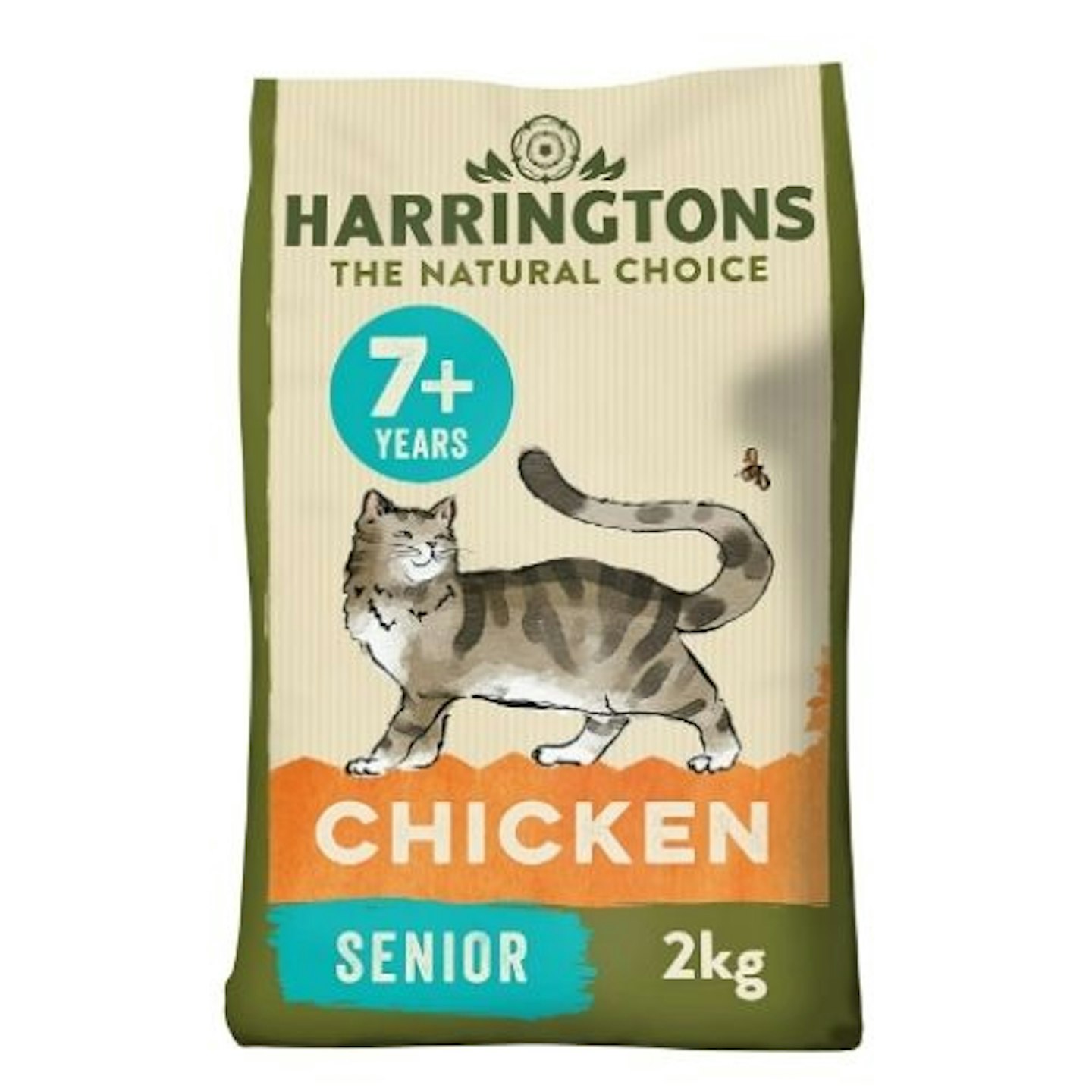 Harringtons complete senior dry cat food bag