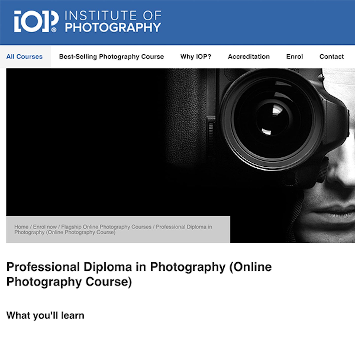The Institute of Photography - Professional Diploma in Photography (Online Photography Course)