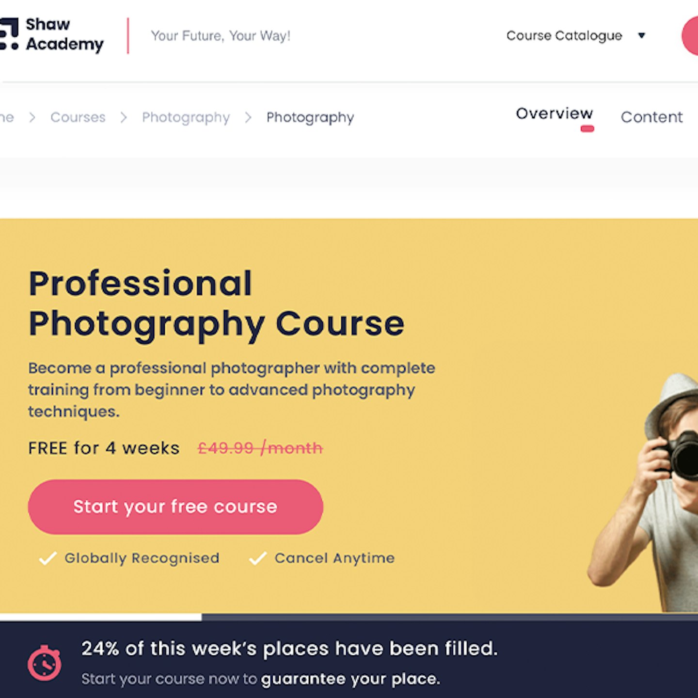Shaw Academy - Professional Photography Course