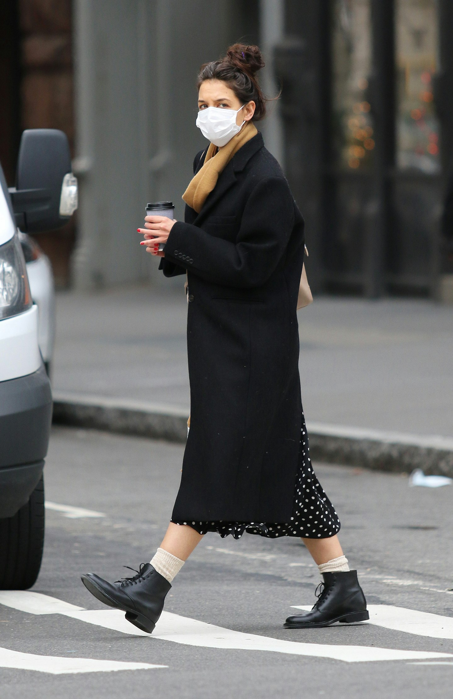Katie Holmes winter coats