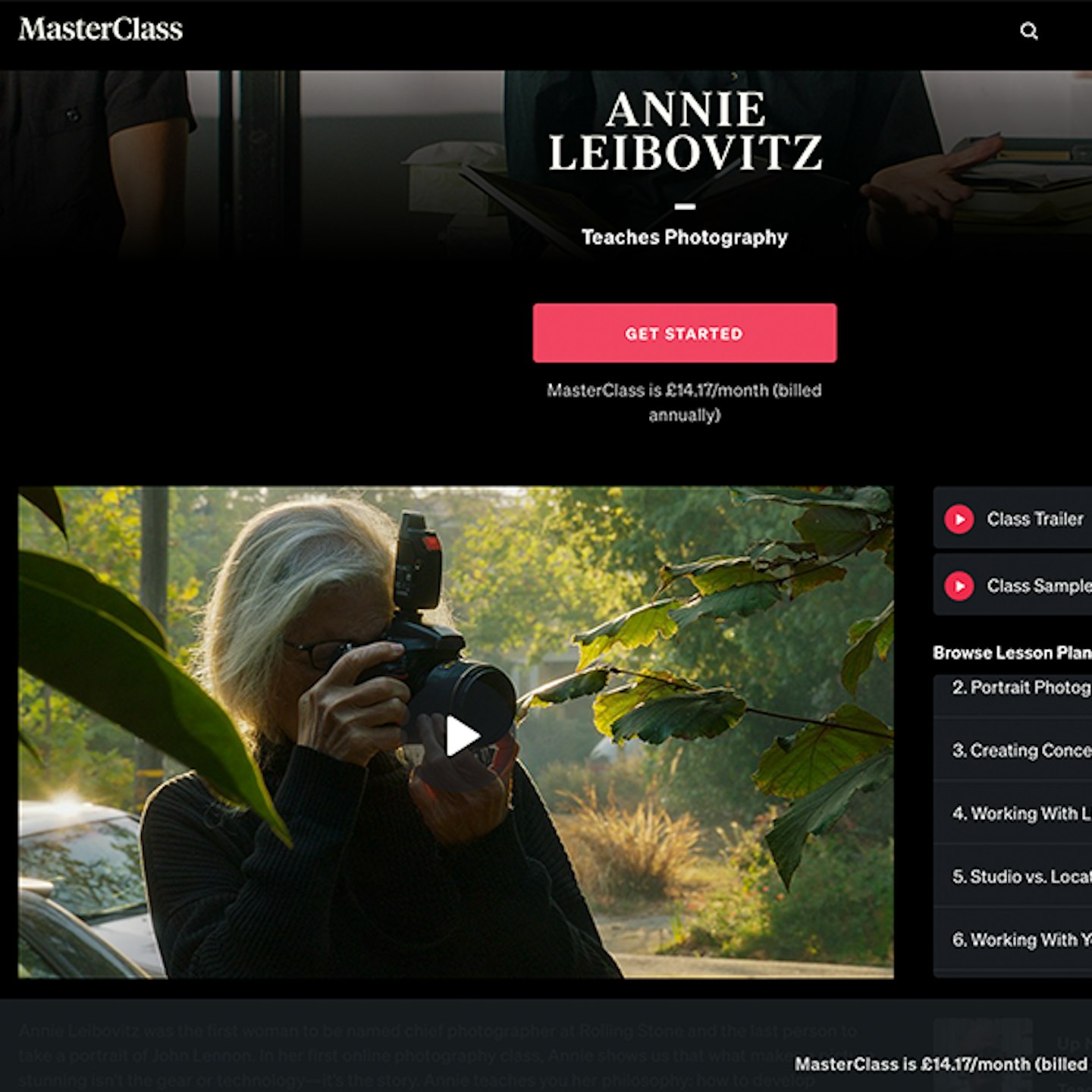 Annie Leibovitz Portrait Photography - Masterclass