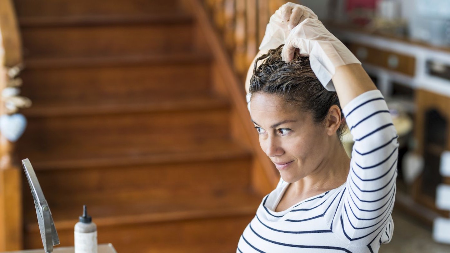 dying hair at home