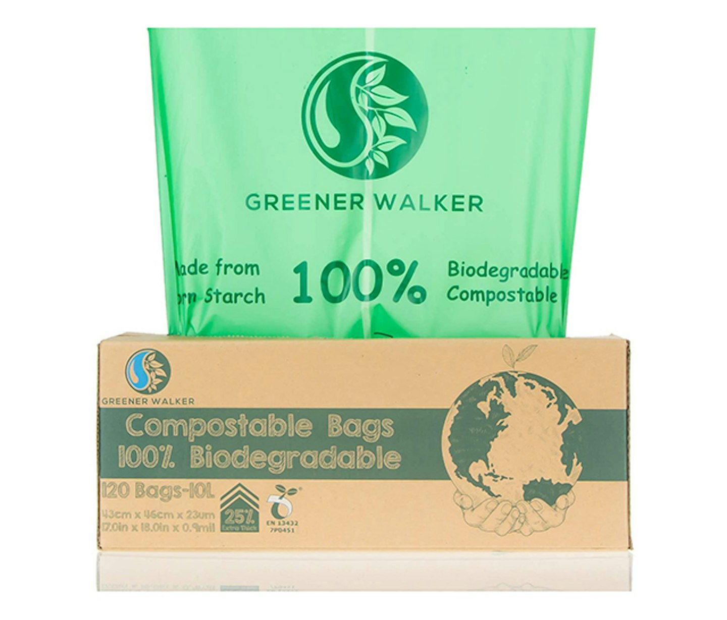 Greener Walker 25% Extra Thick Compostable Caddy Liners