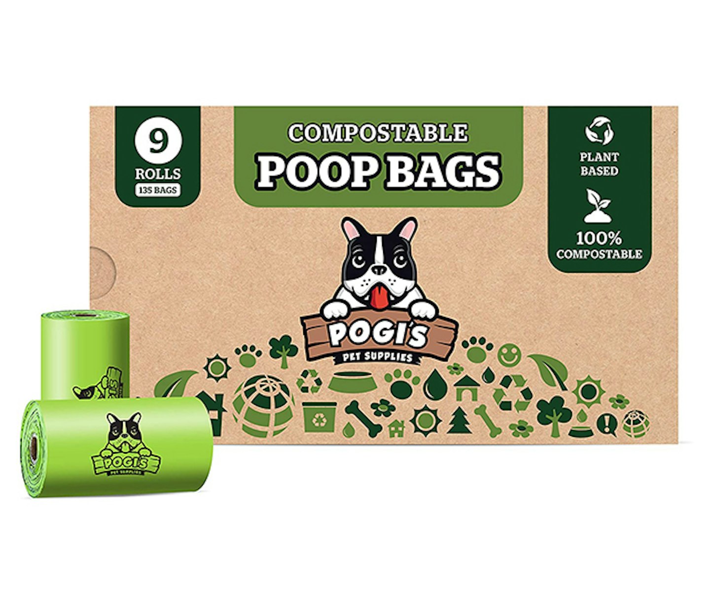 Pogi's Compostable dog poo bags