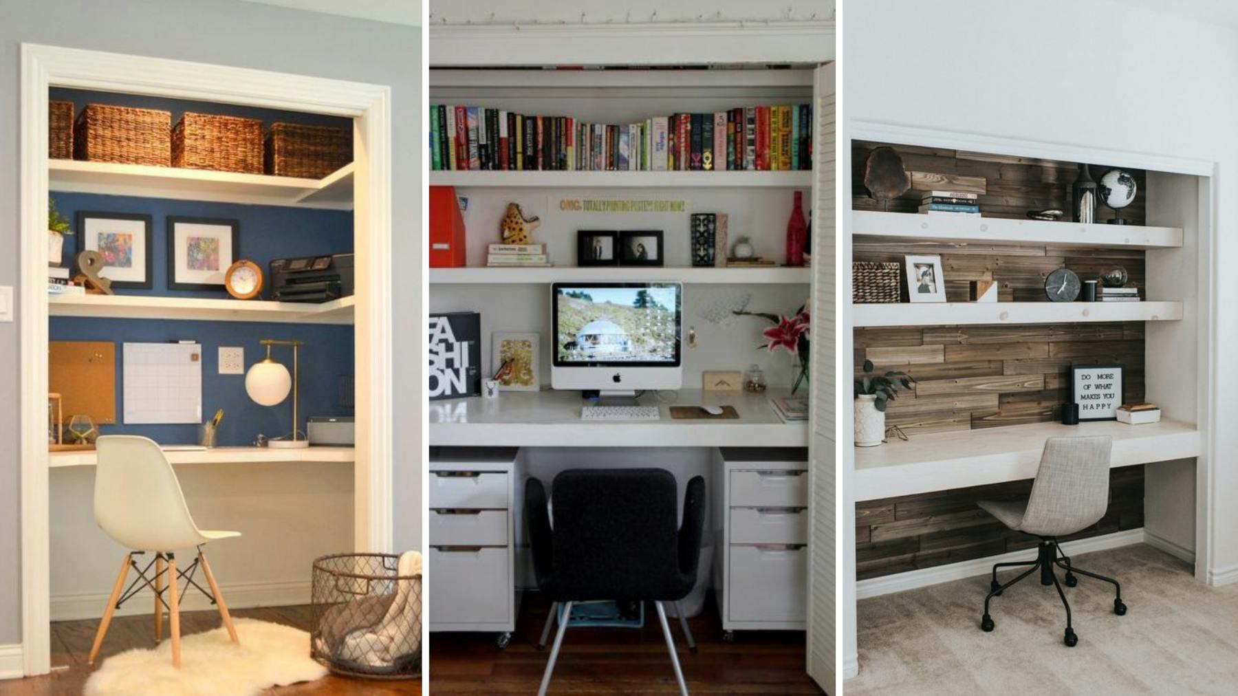 Transforming Closets into Functional Home Offices with Style and Efficiency