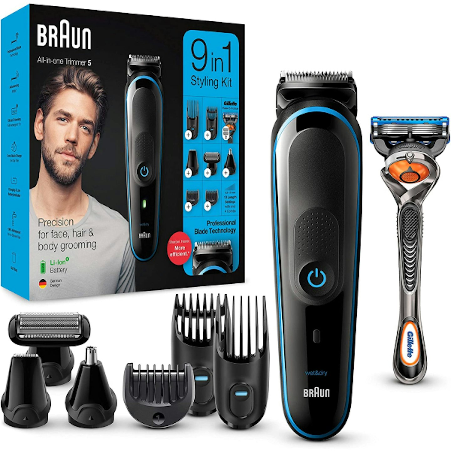 Braun 9-in-1 All-in-one Trimmer and Hair Clipper Beard