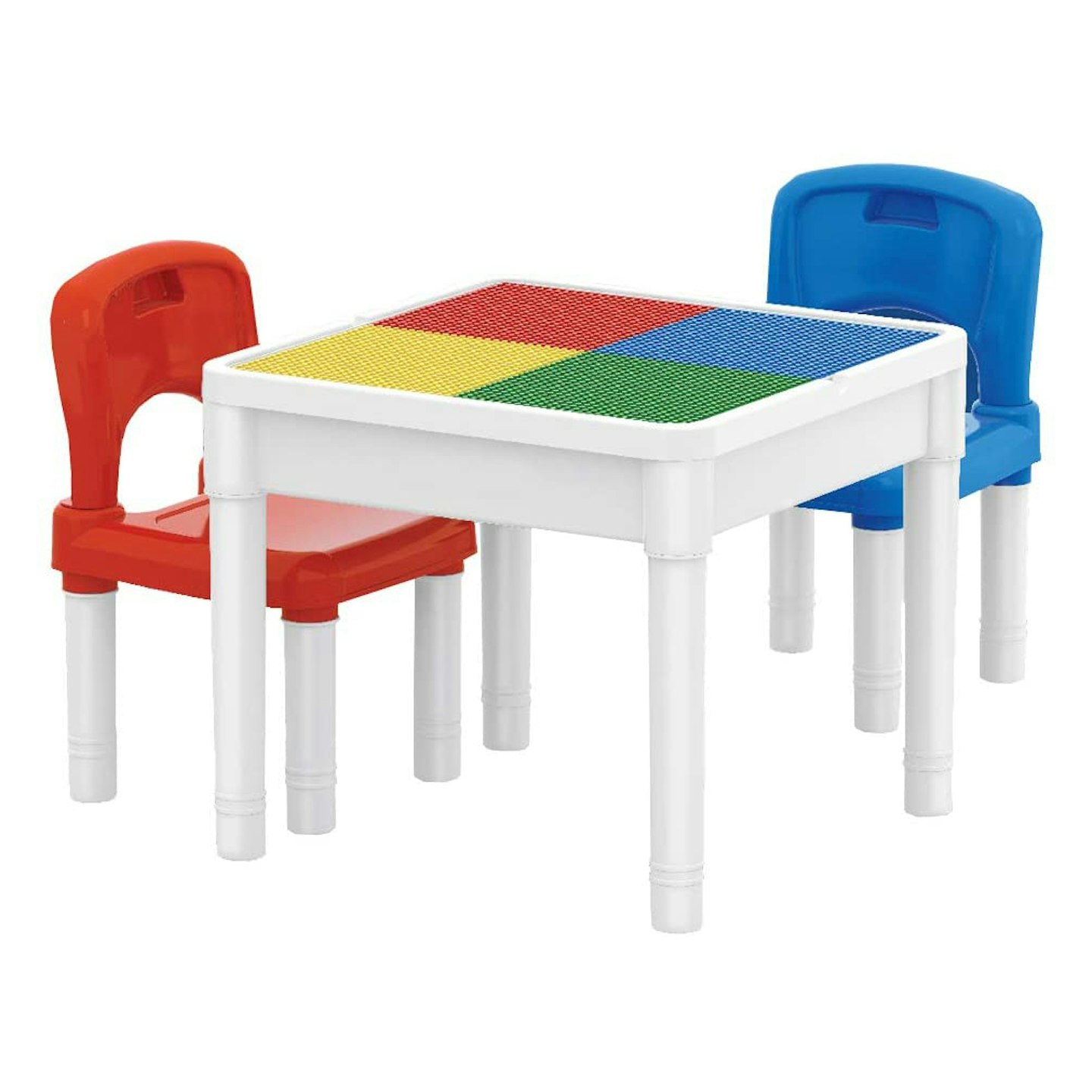 deAO 3-in-1 Multi-Purpose Building Block Construction Activity Table