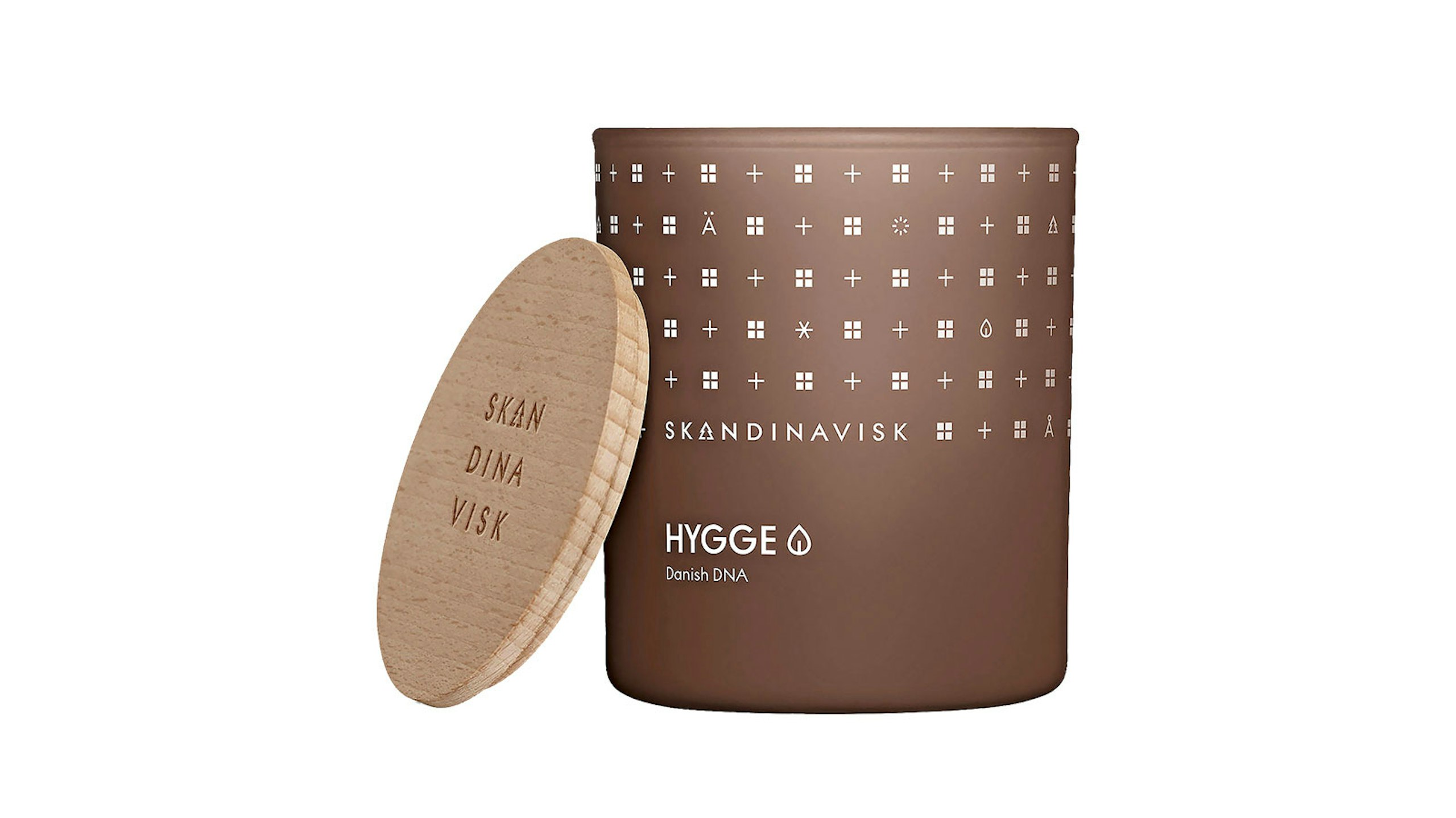 candle in jar with wooden lid
