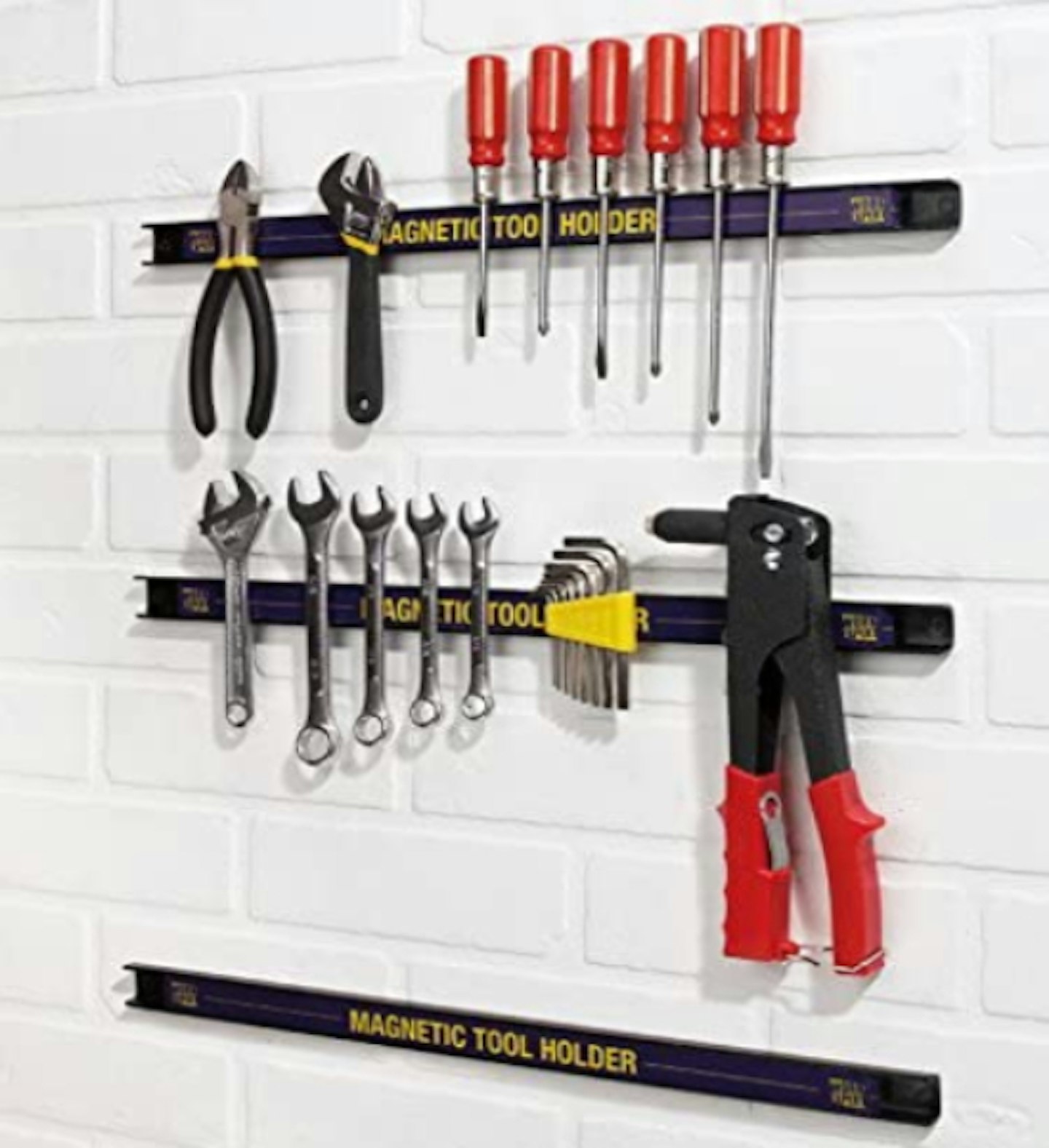 Work Expert Magnetic Garage Wall Tool Holder Strip Each Tool Holder